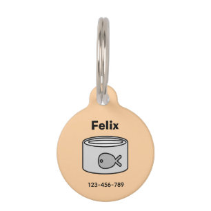 Feed Me! Cat Pet ID Tag