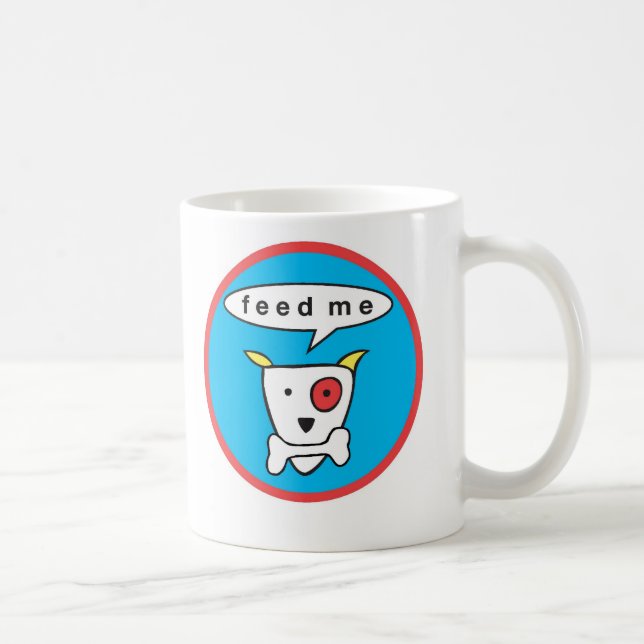 "Feed Me" Dog Mug (Right)