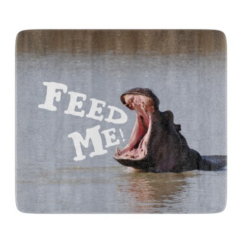 Feed Me Hippo Cutting Board