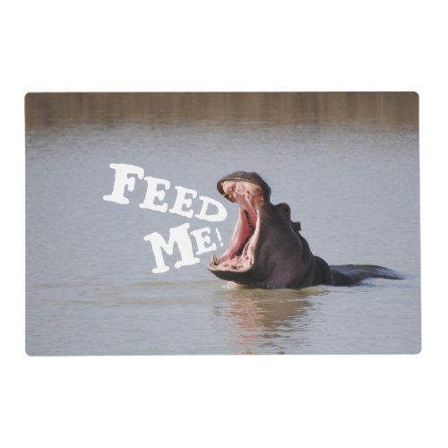 Feed Me Hippo Placemat