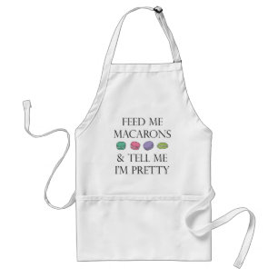 Feed Me Macarons Adult Apron