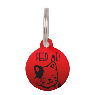 Feed me pet ID tag