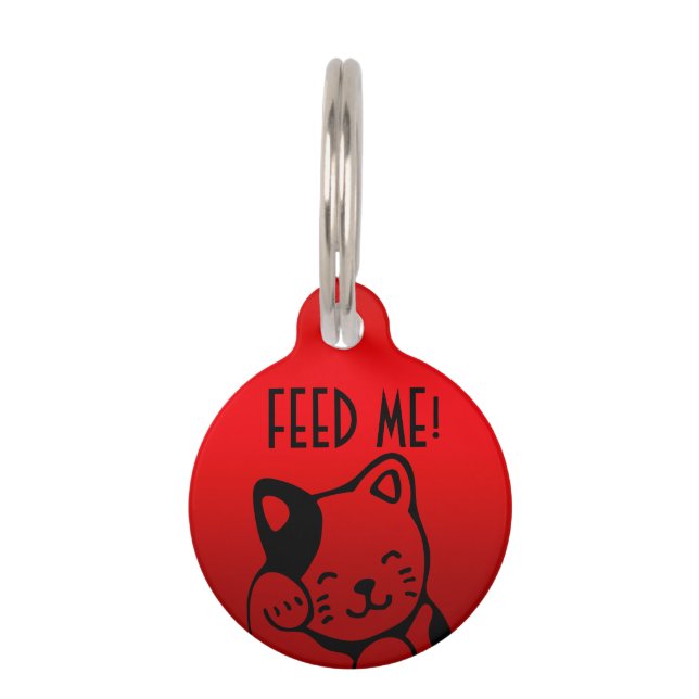 Feed me pet ID tag (Front)
