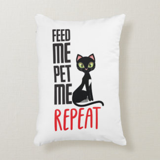 Feed me, Pet me Accent Pillow