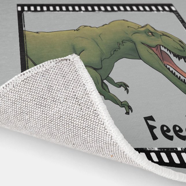 Feed Me! T-Rex Baby Dino Under the Highchair Rug (Indoor)