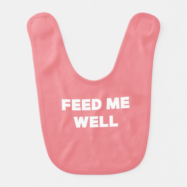 FEED ME WELL BABY BIBS (Front)