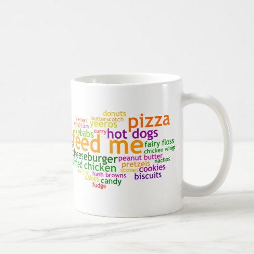 Feed Me Wordle Coffee Mug