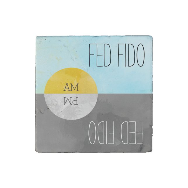 Feed Pets Rotating Kitchen Magnet Reminder (Front)