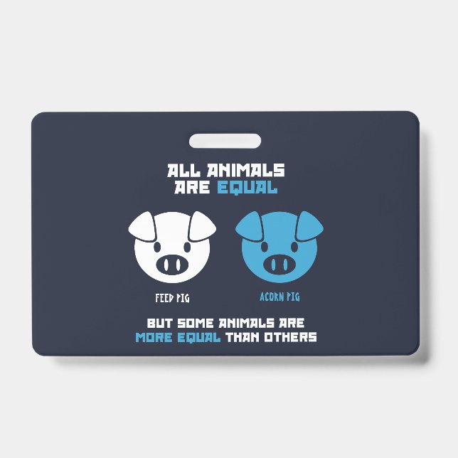 Feed Pig, Acorn  Badge (Front)