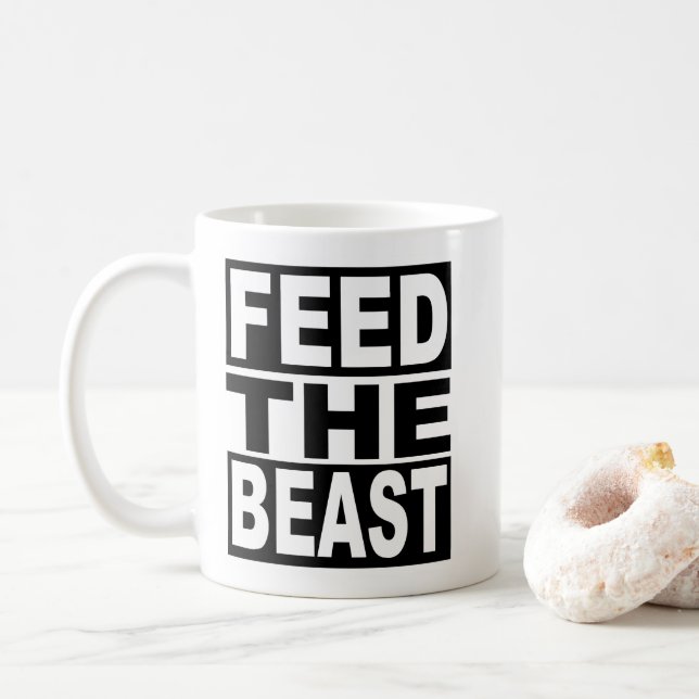 Feed the Beast Coffee Mug (With Donut)