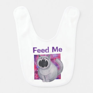 Feed the Black Hole Cat Bib