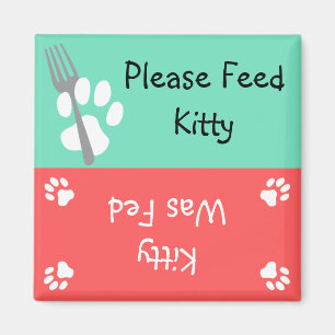Feed the Cat Magnet