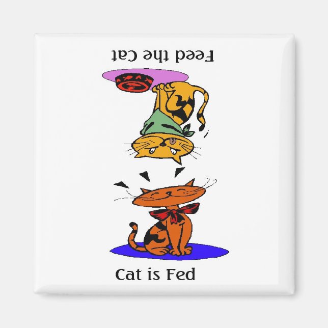 Feed The Cat Magnet (Front)