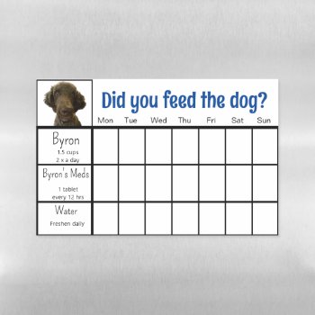 Feed The Dog Dry Erase Magnetic Sheet by NightOwlsMenagerie at Zazzle