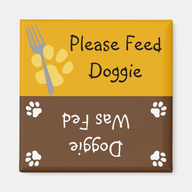 Feed the Doggie Magnet (Front)