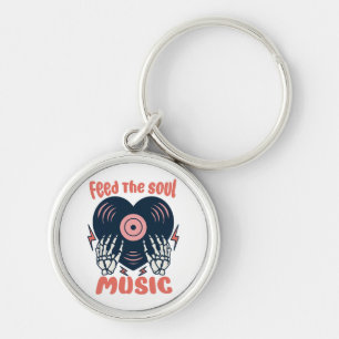 feed the soul music keychain