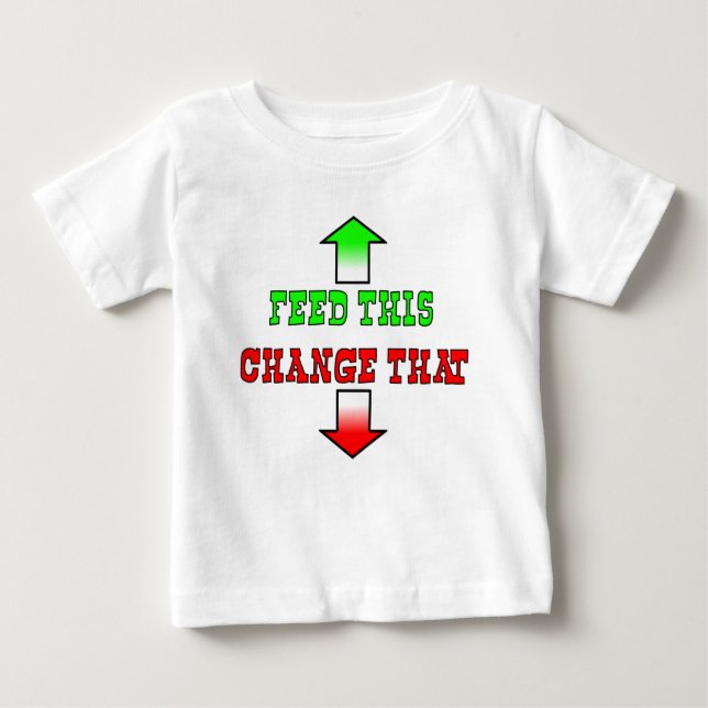 Feed This Funny Baby T-Shirt Humor (Front)