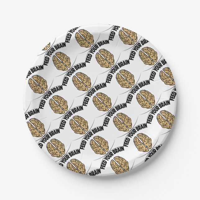 FEED YOUR BRAIN PAPER PLATES (Front)