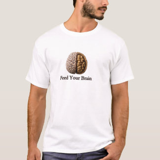 Feed Your Brain Walnut Brain T-Shirt | Motivationa