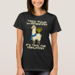 Feed Your Llamakah Llama Hanukkah Pajamas Chanukah T-Shirt<br><div class="desc">Feed Your Llamakah Llama Hanukkah Pajamas Chanukah PJs.</div>