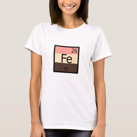 Feedee Iron Fe Periodic Table Feedist T Shirt Zazzle Com