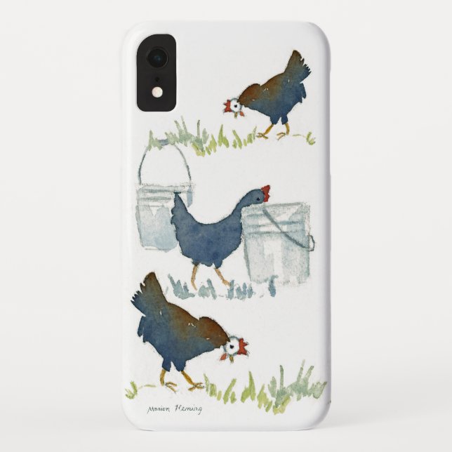 Feeding Chickens Case-Mate iPhone Case (Back)