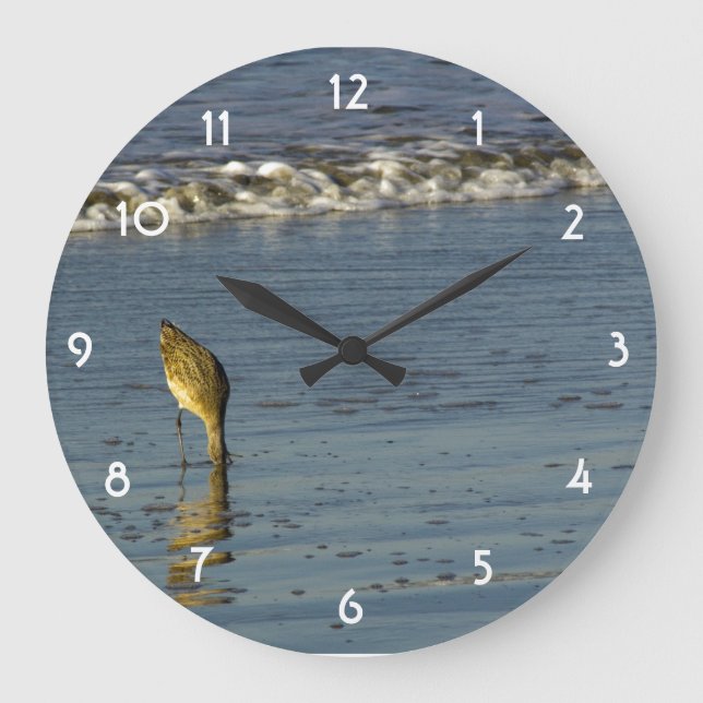 Feeding Sandpiper II Large Clock (Front)
