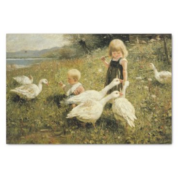 Feeding the Geese by Alexander Koester Tissue Paper