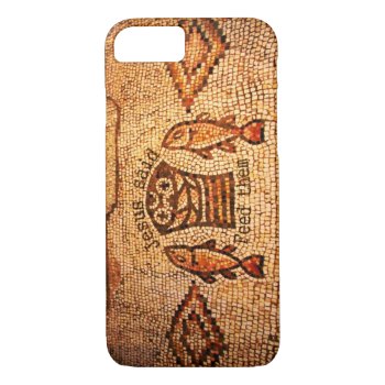 Feeding The Multitude With 5 Loaves And 2 Fishes Iphone 8/7 Case by cowboyannie at Zazzle
