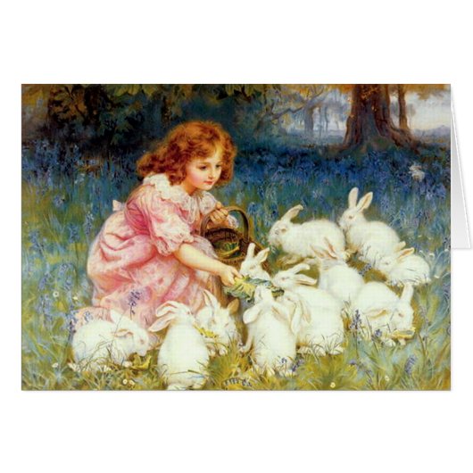 Feeding the Rabbits Cards (Front Horizontal)
