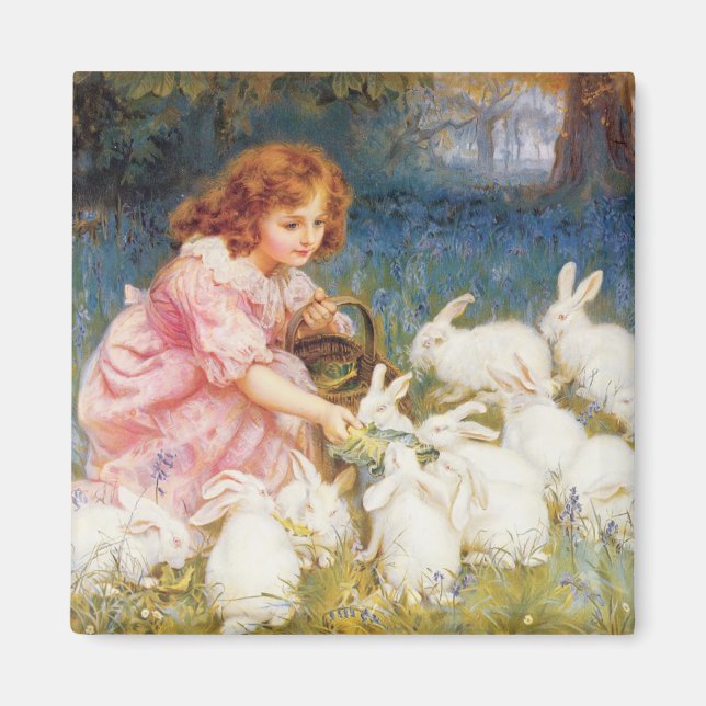 Feeding the Rabbits Magnet (Front)
