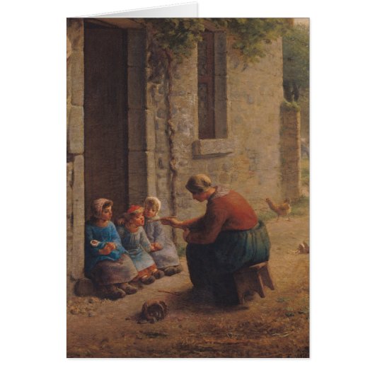Feeding the Young, 1850 Cards (Front)