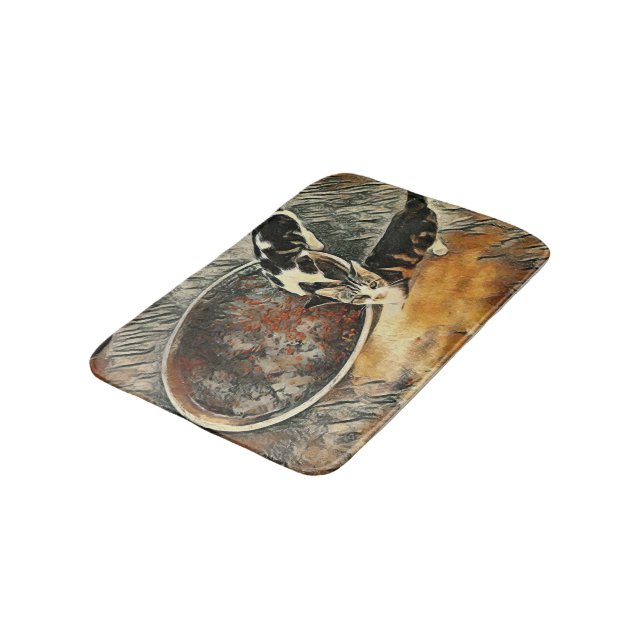 Feeding Time! Bath Mat (Angled)