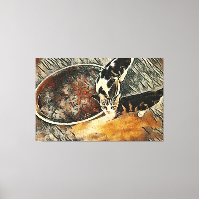 Feeding Time! Canvas Print (Front)