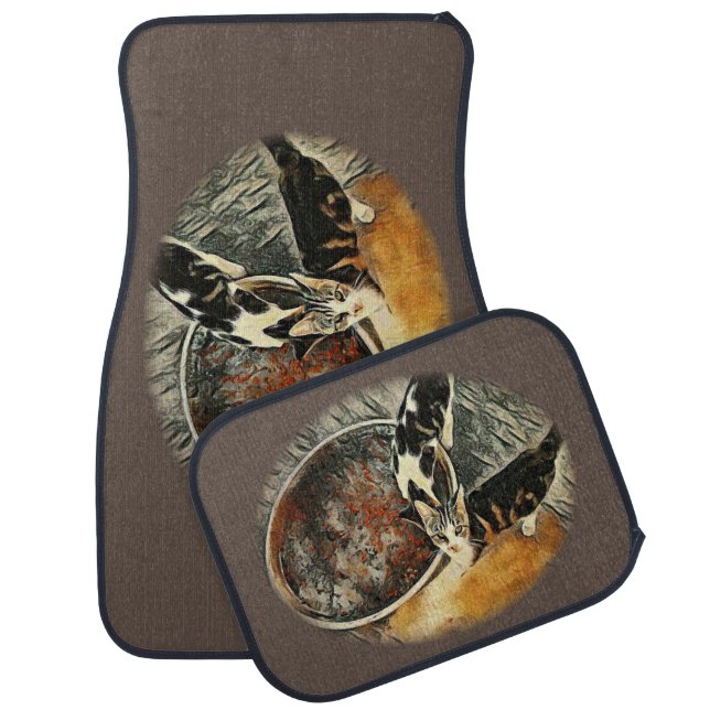 Feeding Time! Car Floor Mat (Set)