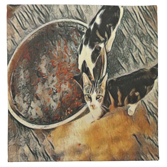 Feeding Time! Cloth Napkin (Front)