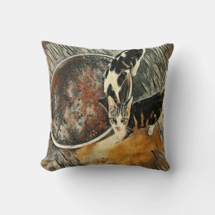 Feeding Time! Throw Pillow