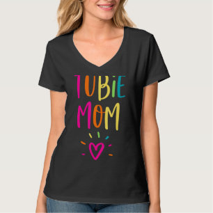 Feeding Tube Awareness Tubie Mom Gastrostomy Butto T-Shirt