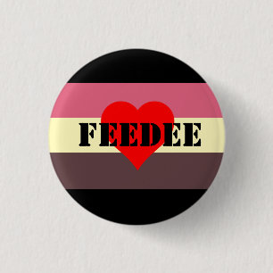 Feedist Pride Flag Pin- Feedee Pinback Button