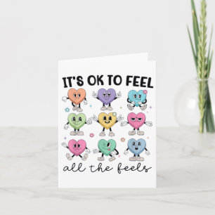 Feel All The Feels School Counselor Valentine Ment Card