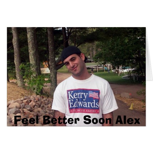 Feel Better Alex Card (Front Horizontal)