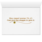 Feel Better Cavalier King Charles Spaniel Card (Inside Horizontal (Bottom))