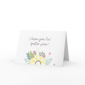 Feel Better Flowers Card