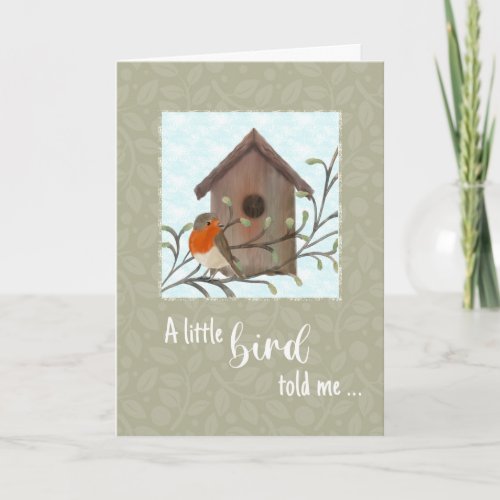 Feel Better Soon Little Bird and Birdhouse  Card