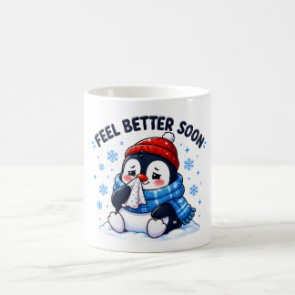 Feel Better Soon Penguin Get Well Soon Greeting Coffee Mug