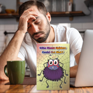 Feel Better Soon Spider Humor Get Well Card
