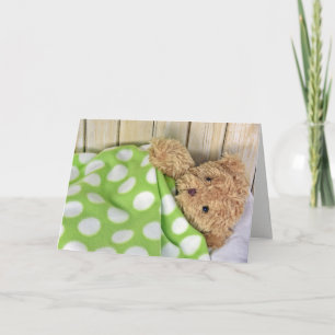 Feel Better Soon teddy bear Card