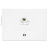 Feel Better Soon, Whimsical Art, Mouse, Poppies (Back Horizontal)