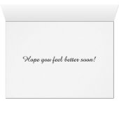 Feel Better Soon, Whimsical Art, Mouse, Poppies (Inside Horizontal (Bottom))