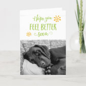 Feel Better Soon Wishing You Well | Green Get Well Card | Zazzle